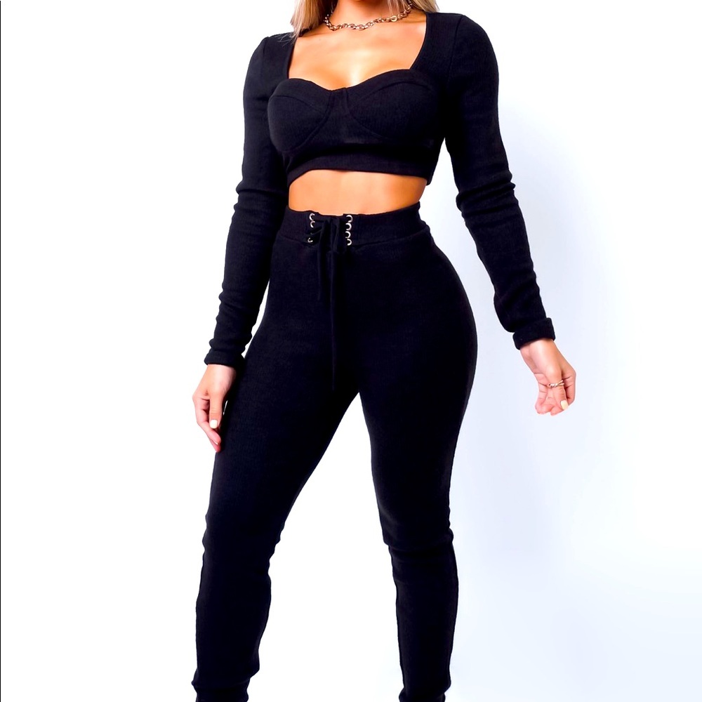 “It’s Chemistry” Long Sleeve 2-Piece Pant Set
